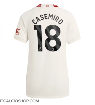Manchester United Casemiro #18 Terza Maglia Femmina 2023-24 Manica Corta